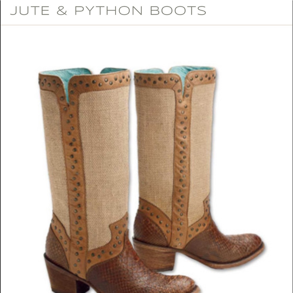 Corral Jute And Python Corral Boots - image 7